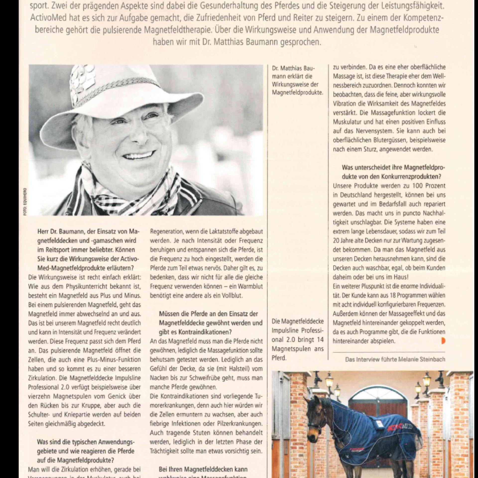 Artikel in der Ausgabe 2/2022 der Bayerns Pferde